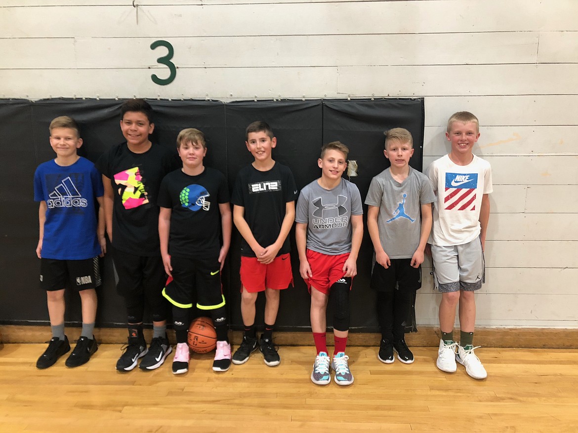 Courtesy photo
The Post Falls Rebels fifth-grade boys basketball team won the recent River City tournament. From left are Benjamin Bektic, Andrew Zazuetta, Marshall Tomlinson, Karl Berend, Braxxton Barker, Cody Matthews and Tannar Stern.