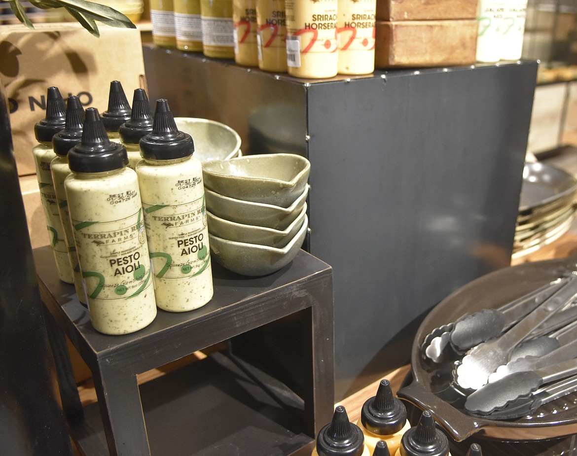 Trovare is a gourmet foods, cookware and olive oil and vinegar shop on Central Avenue downtown. The shop offers infused spices, pasta from Italy, cheeses and meat, and prepared gourmet products, along with culinary gifts. (Heidi Desch/Whitefish Pilot)