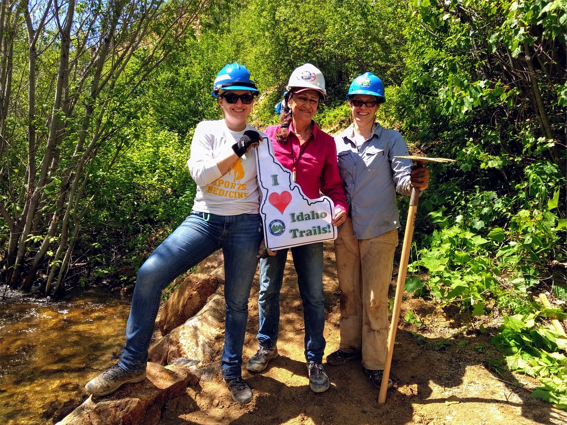 (Courtesy photo)
Idaho Trails Association members have fun at a recent project. The association is holding a membership drive this month.