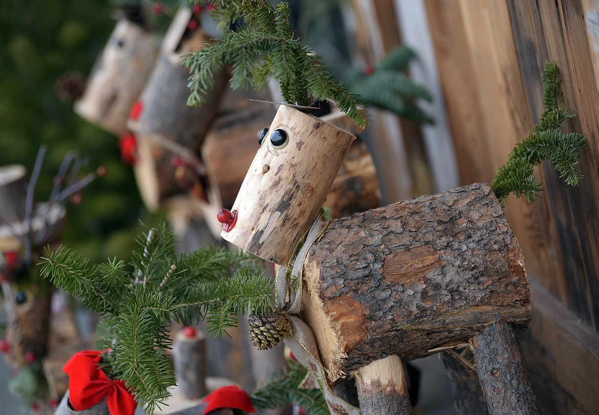 Decorations in front of the Snowline Acres on Thursday, December 5.(Brenda Ahearn/Daily Inter Lake)