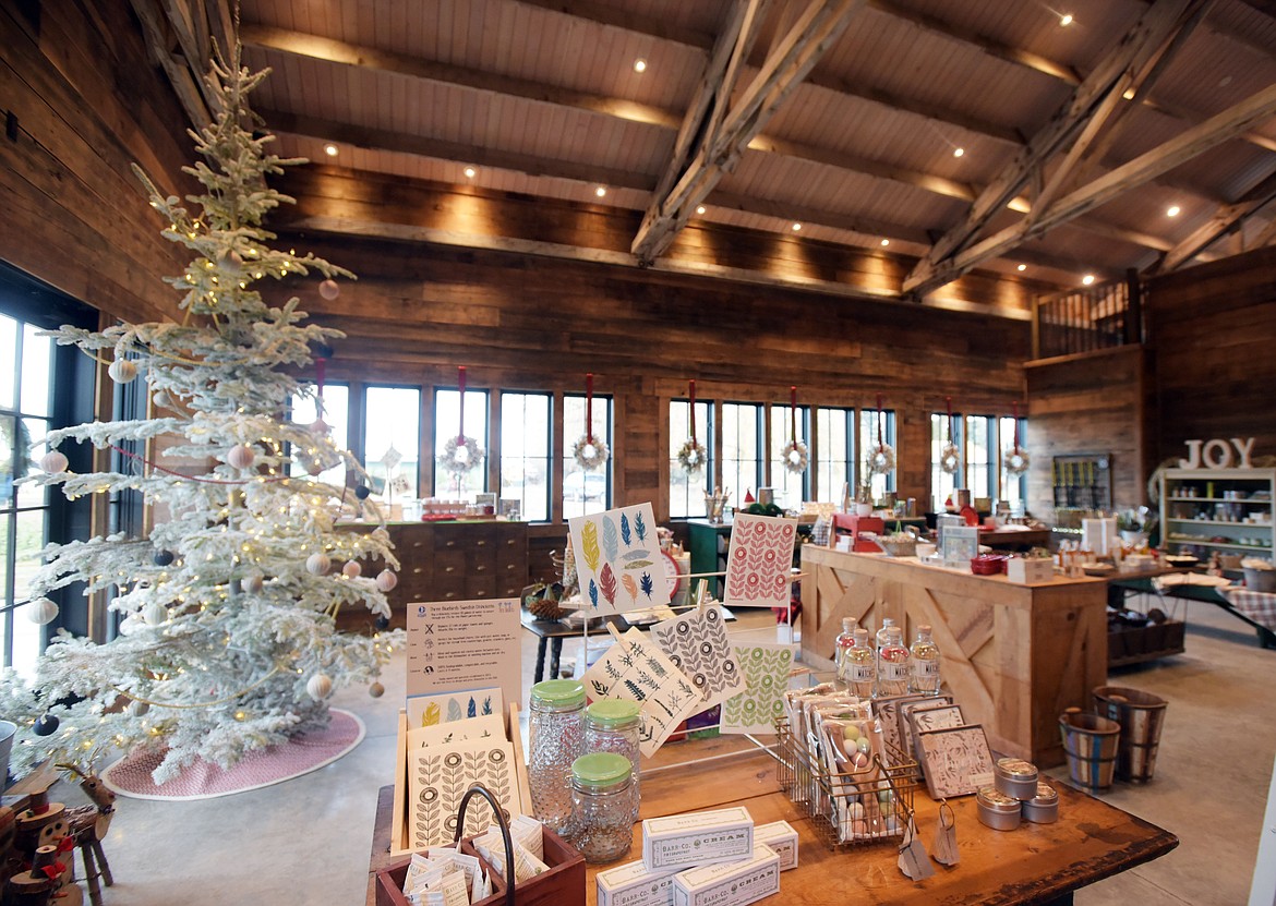 The gift store inside Snowline Acres sells a wide variety of holiday items.