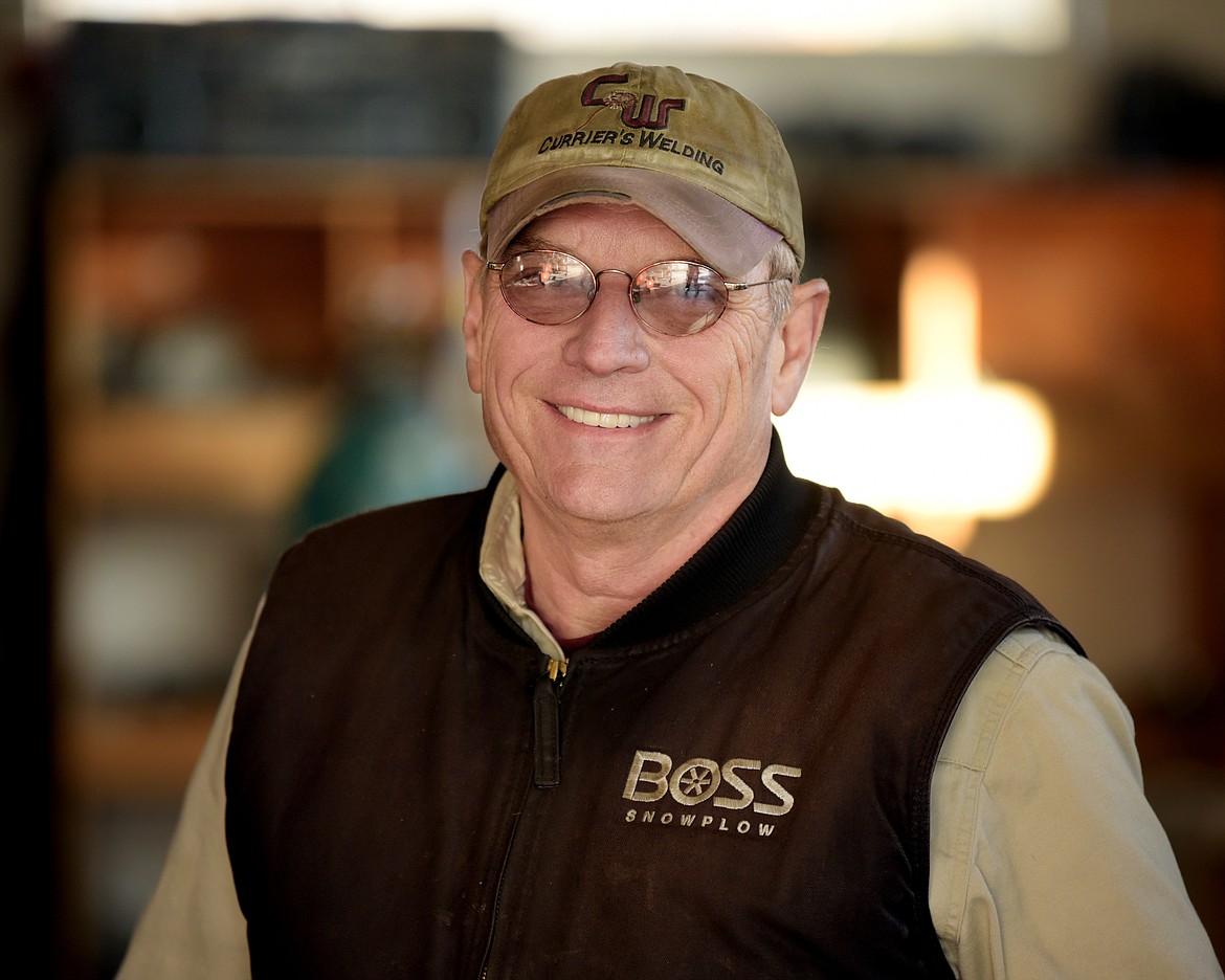 Portrait of Tom Currier, owner of Currier&#146;s Certified Welding on Thursday, November 17, in Evergreen. He opened the business in 1972.
(Brenda Ahearn/Daily Inter Lake)