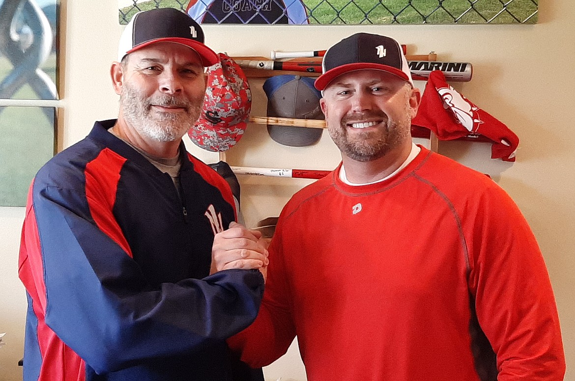 (Photo courtesy of Bill Anthony)
Ken Oler (left) has been named the state director for the first sanctioned American Legion Lady Fastpitch Softball League in Idaho. The league will start in 2020 and KC MacDonald (right) will take over Oler&#146;s position as the North Idaho Lakers general manager.