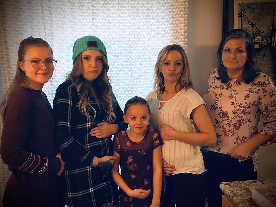 COURTESY PHOTO
&#147;Three generations of food babies!&#148; said Tami Elizabeth. &#147;Lily Perry, Sarah Perry, Jordyn Turner, Tami Turner, and Julia Perry... all the ladies in my family keeping it real.&#148;