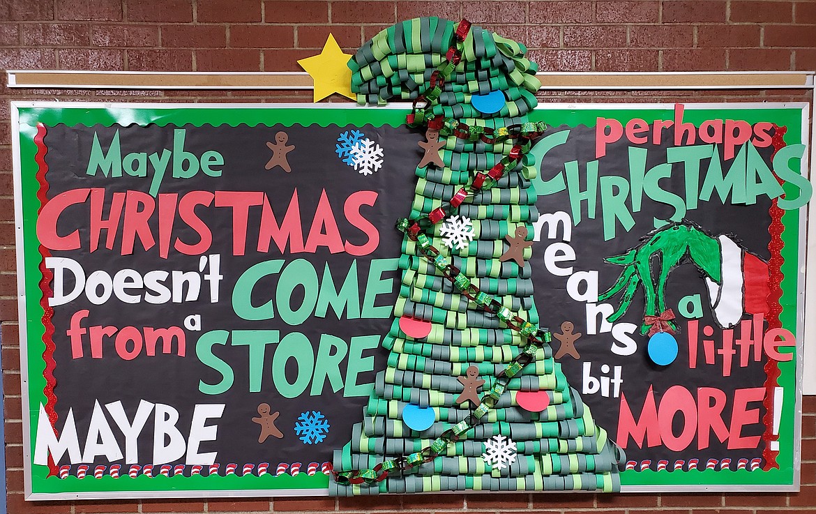 A bulletin board made by Torrie Stutzke and Sara Delgado at Pinehurst Elementary School.