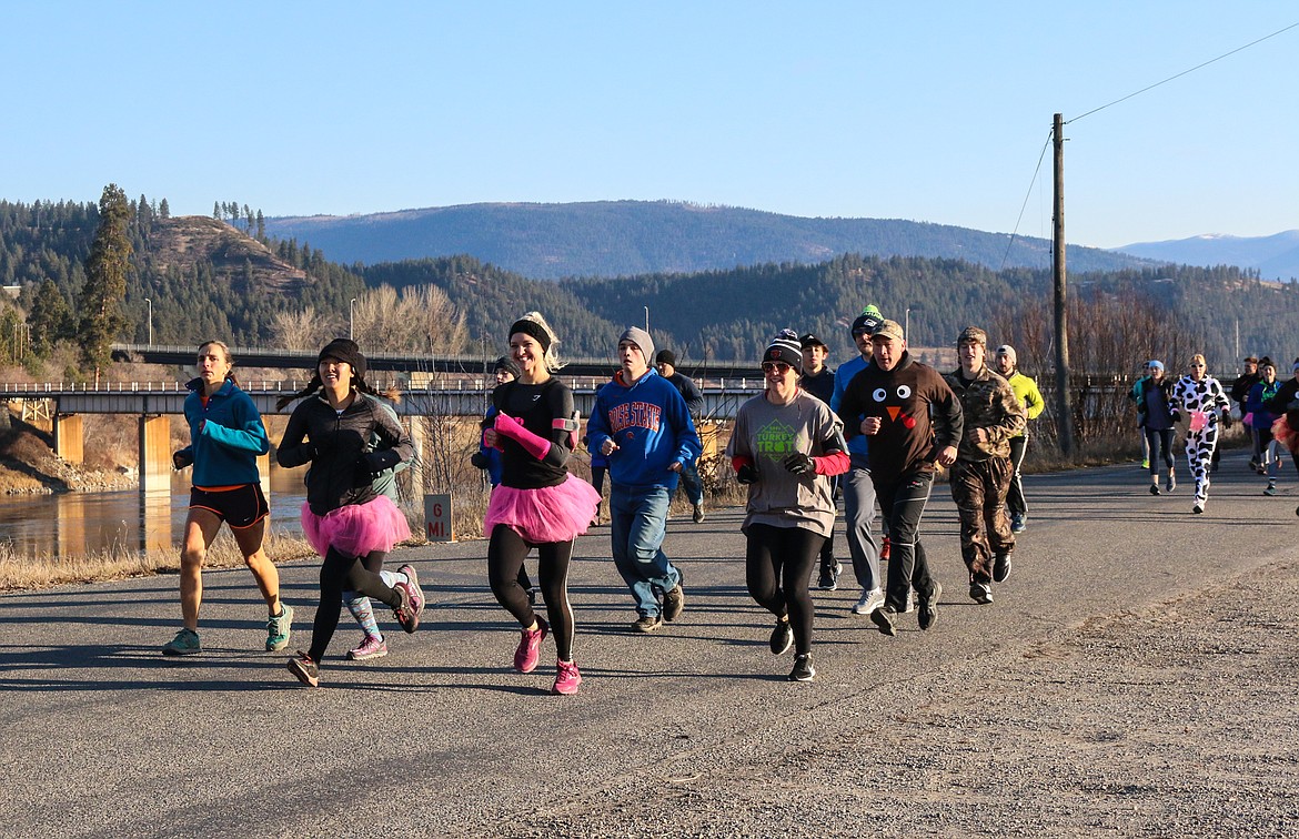 Photo by MANDI BATEMAN
Costumes were a new addition to the Turkey Trot this year.