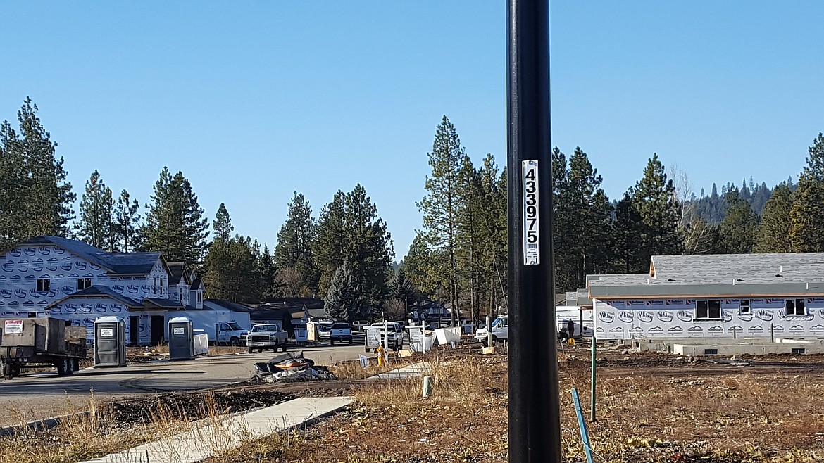 Photo by TYLER WILSON
Development continues in Timber Landings, with new homes popping up at Beechwood Street and Flagstaff Street in Rathdrum.