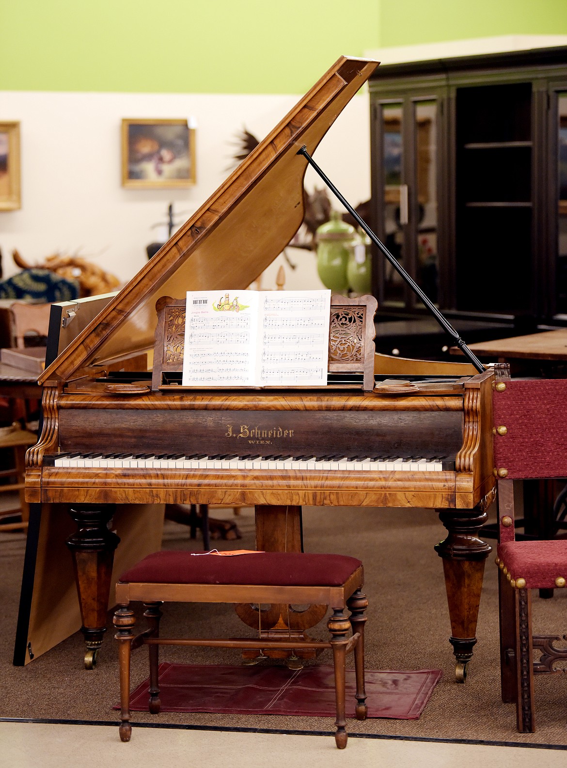 This grand piano is currently for sale at Home Consignment and Auctions in the store&#146;s new location in the former Shopko in Whitefish.