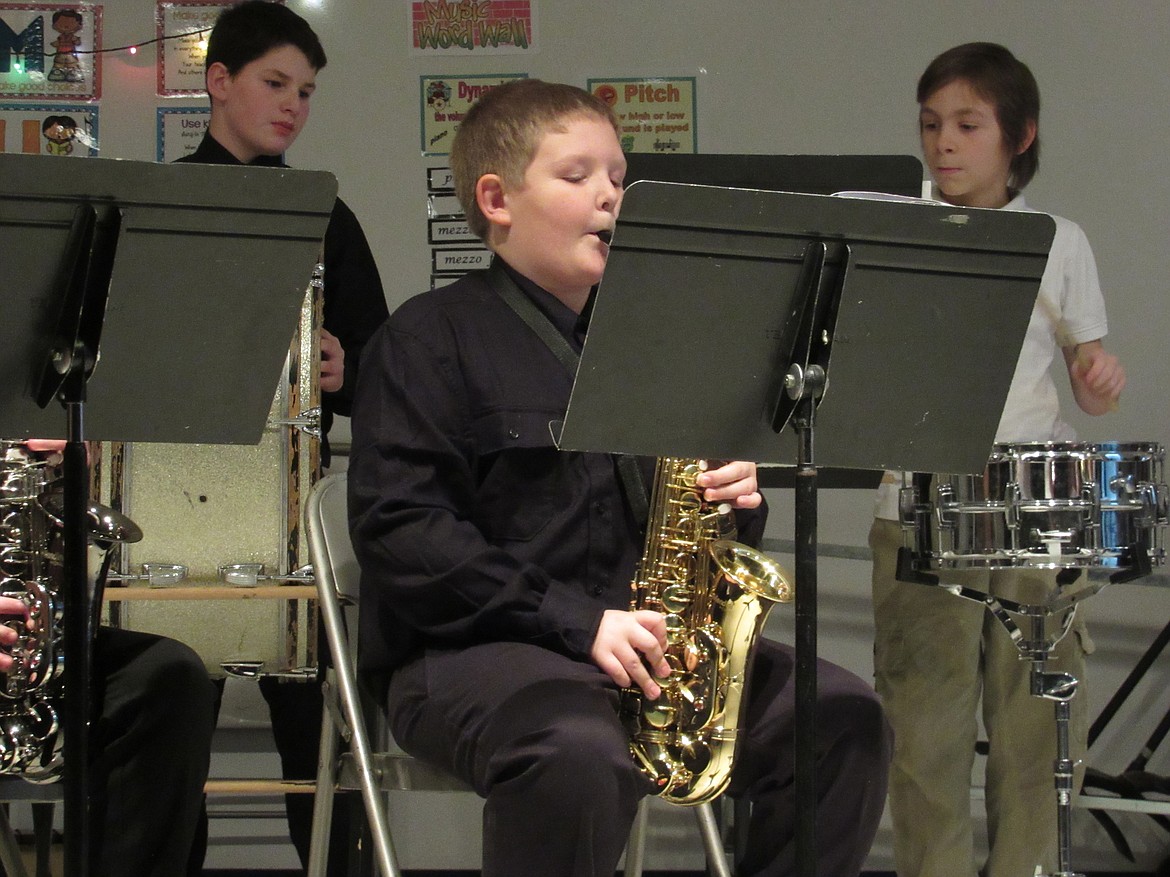 (Photo courtesy IDAHO HILL ELEMENTARY)Idaho Hill Elementary band members perform at the school's winter program on Dec. 11. The performance drew a packed house and helped the students and their families usher in the holiday season.