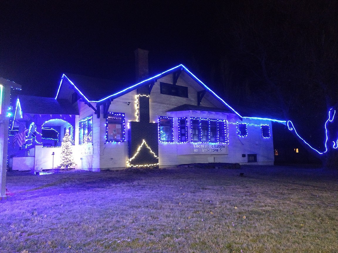 COURTESY PHOTO
Coldwell Banker North Woods Realty brought the Christmas spirit with an enourmous display of lights. The display can be seen while driving on HWY 95 through Bonners Ferry.