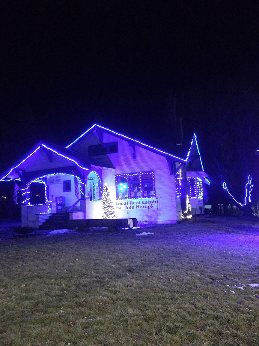 Courtesy photo
Coldwell Banker North Woods Realty brought the Christmas spirit with an enormous display of lights. The display can be seen while driving on U.S. 95 through Bonners Ferry.