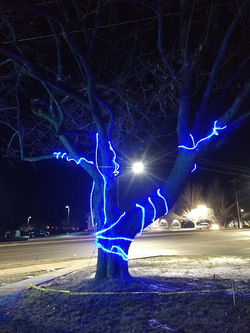 COURTESY PHOTO
Coldwell Banker North Woods Realty brought the Christmas spirit with an enourmous display of lights. The display can be seen while driving on HWY 95 through Bonners Ferry.