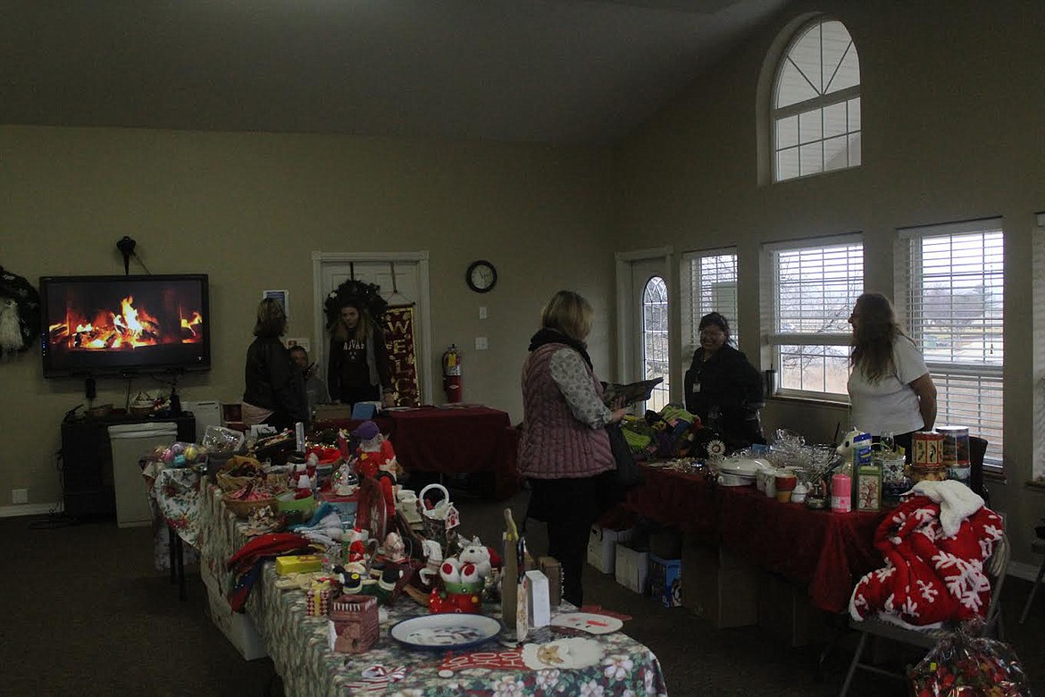 The long-term care bazaar at Clark Fork Valley Hospital had a very large selection this year and is planning on participating in next year&#146;s county-wide yard sale with whatever is left over. (John Dowd/Clark Fork Valley Press)