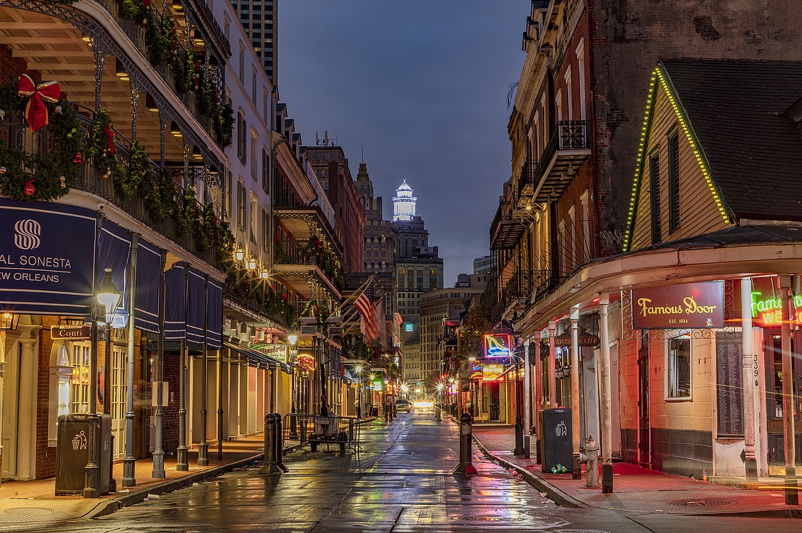 Early morning on Bourbon Street in the French Quarter in New Orleans, Louisiana. (Chuck Haney photo)