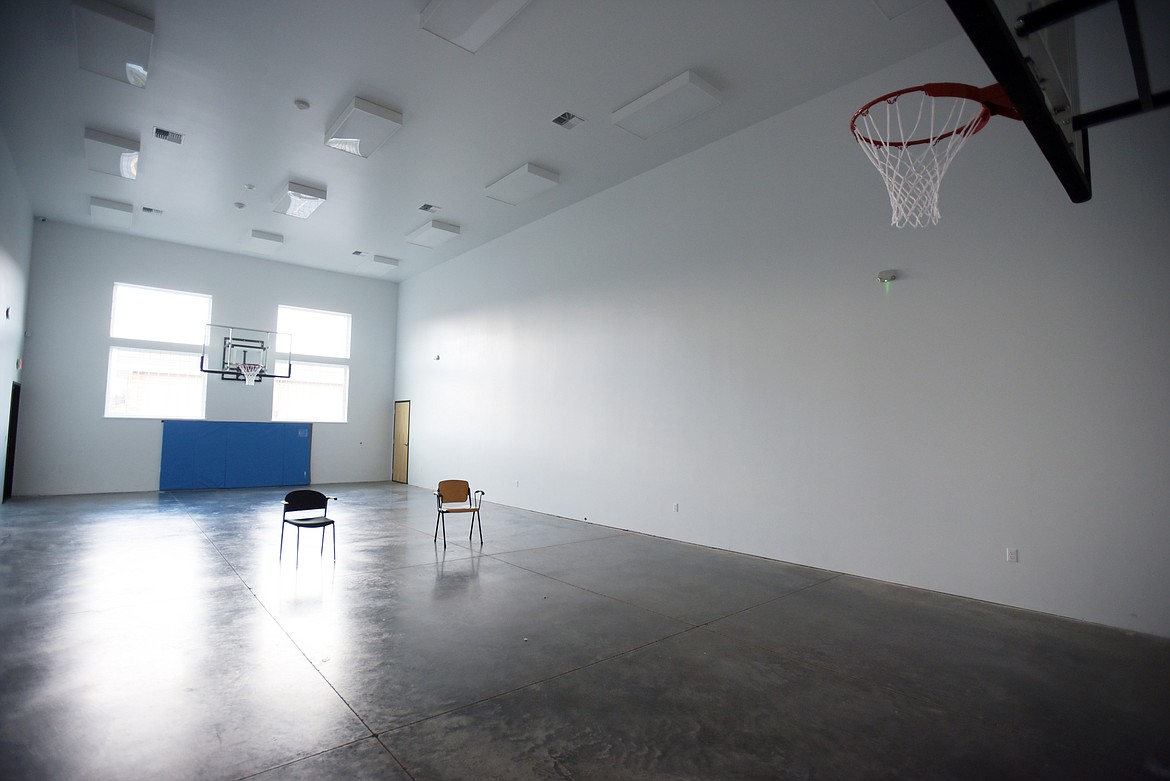 The gym at the new OneSchool Global facility. (Brenda Ahearn/Daily Inter Lake)