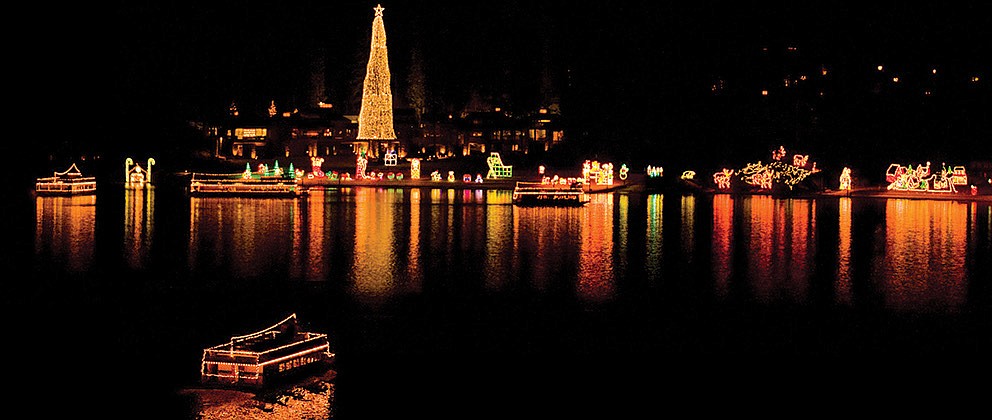 The Holiday Light Show cruises run daily from the Coeur d&#146;Alene Resort through Jan. 1 (Cdacruises.com)