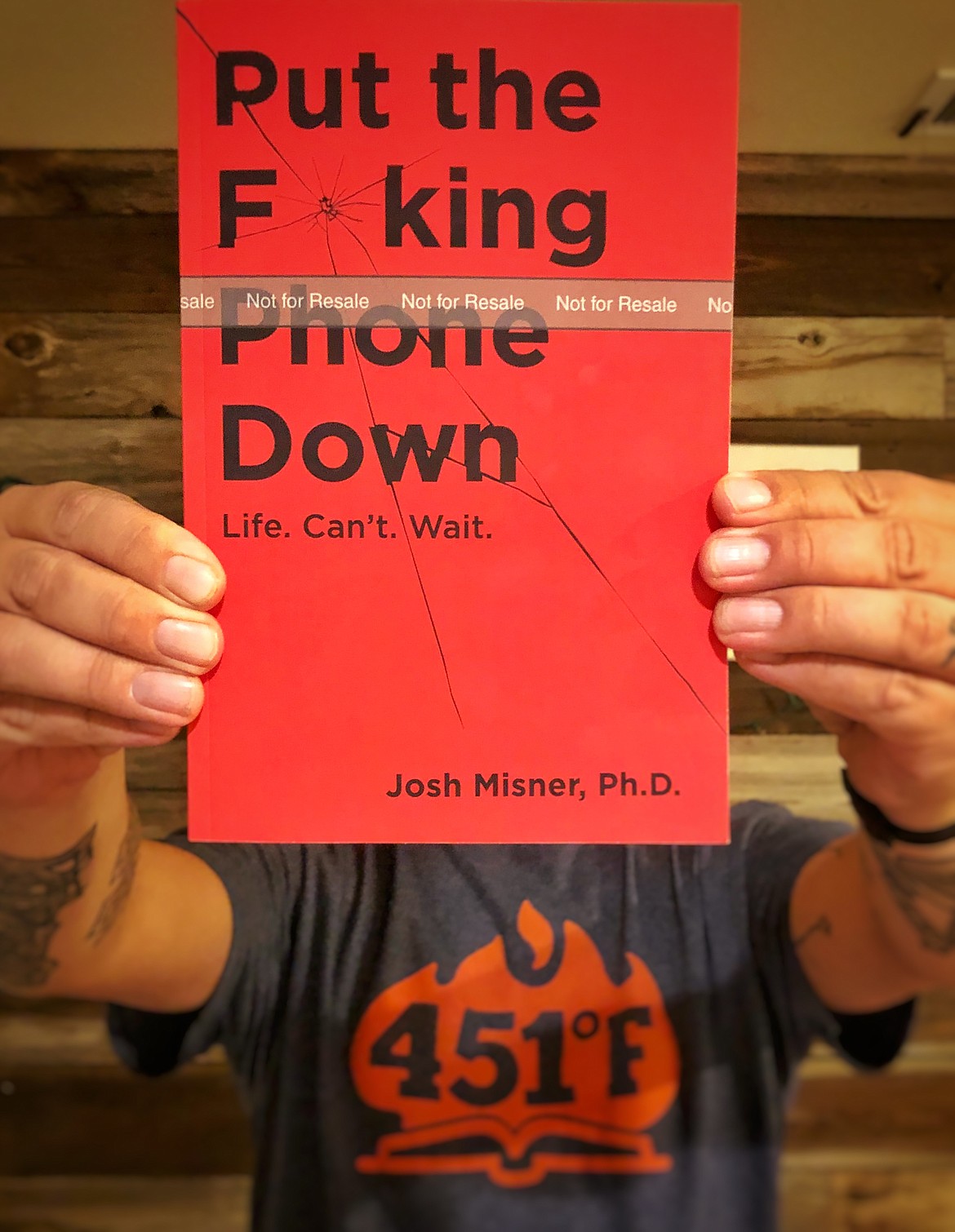 With a colorful, attention-grabbing title and content, Josh Misner&#146;s book reminds readers to put down their devices and work on interpersonal communication. (Courtesy photo)