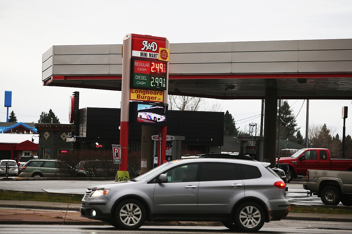 LOREN BENOIT/Press 
Idaho&#146;s gas prices have dropped 18 cents since the beginning of December, according to AAA.