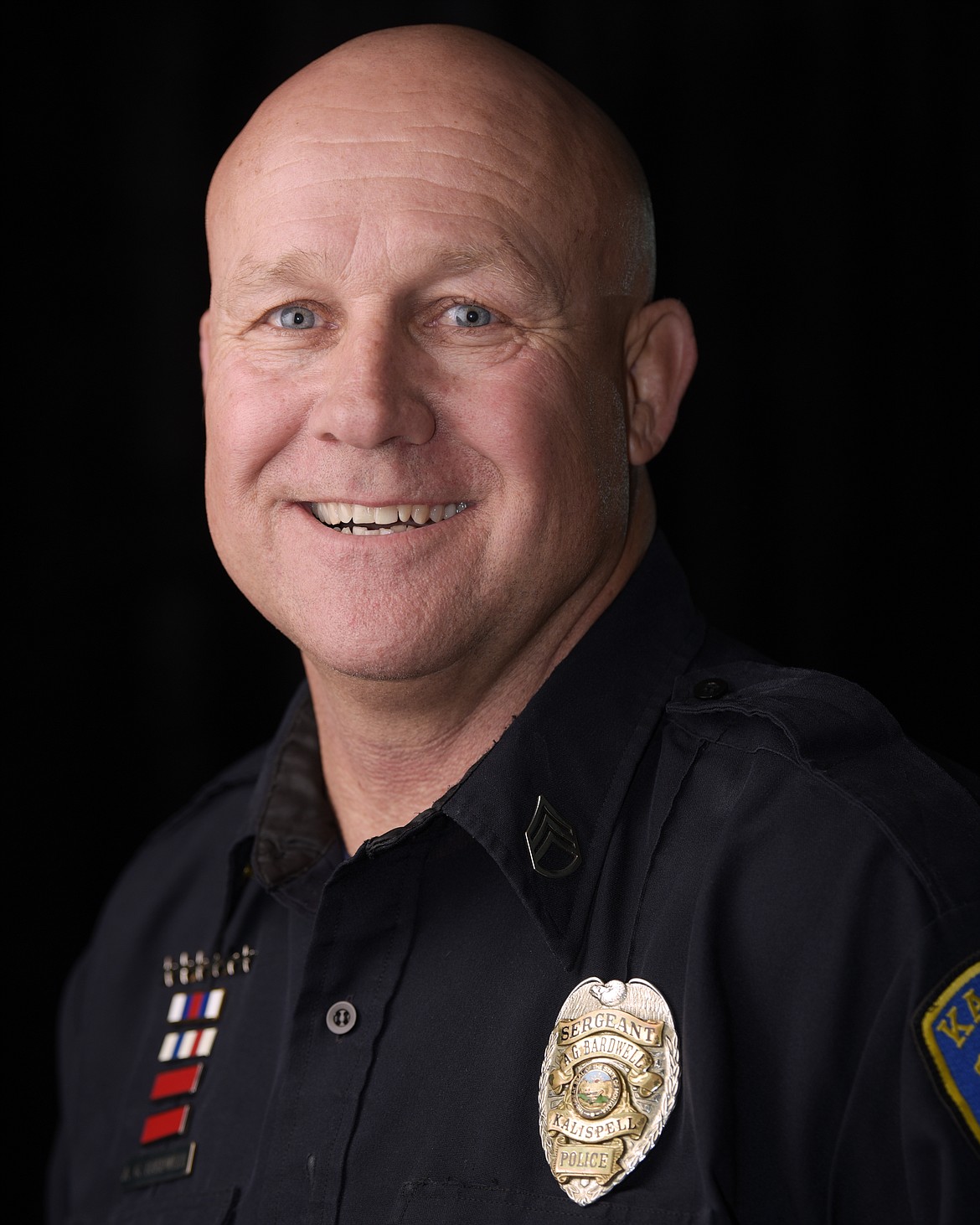 Sgt. Allen Bardwell of the Kalispell Police Department will wrap up 30 years of service with a final shift on Dec. 31. (Brenda Ahearn/Daily Inter Lake)