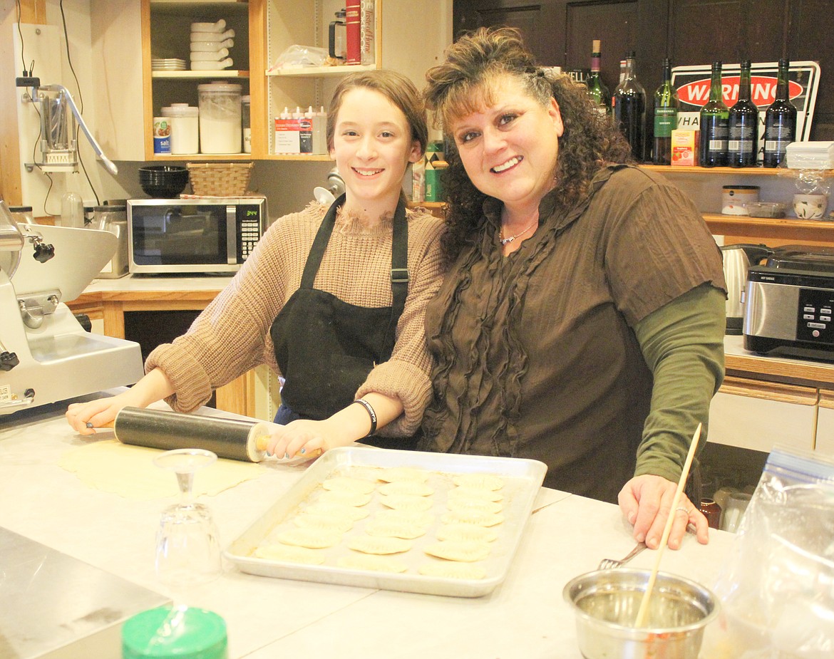 Photo by TONIA BROOKS
Kim v.d. Kolk and granddaughter,  Payten in the professional kitchen of the new Tavern at the Lodge restaurant in Dodge Peak Lodge. Kim, the daughter of Italian immigrants, brings authentic Italian dishes to the restaurant&#146;s menu.