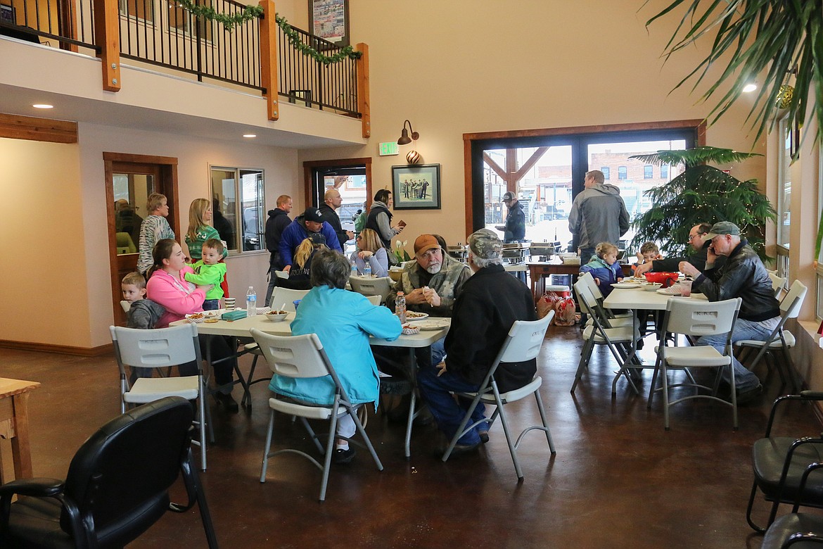 Photo by MANDI BATEMAN
The fundraising event was originally planned to take place at Mountain West Bank, but moved to Riverside Auto due to weather conditions.