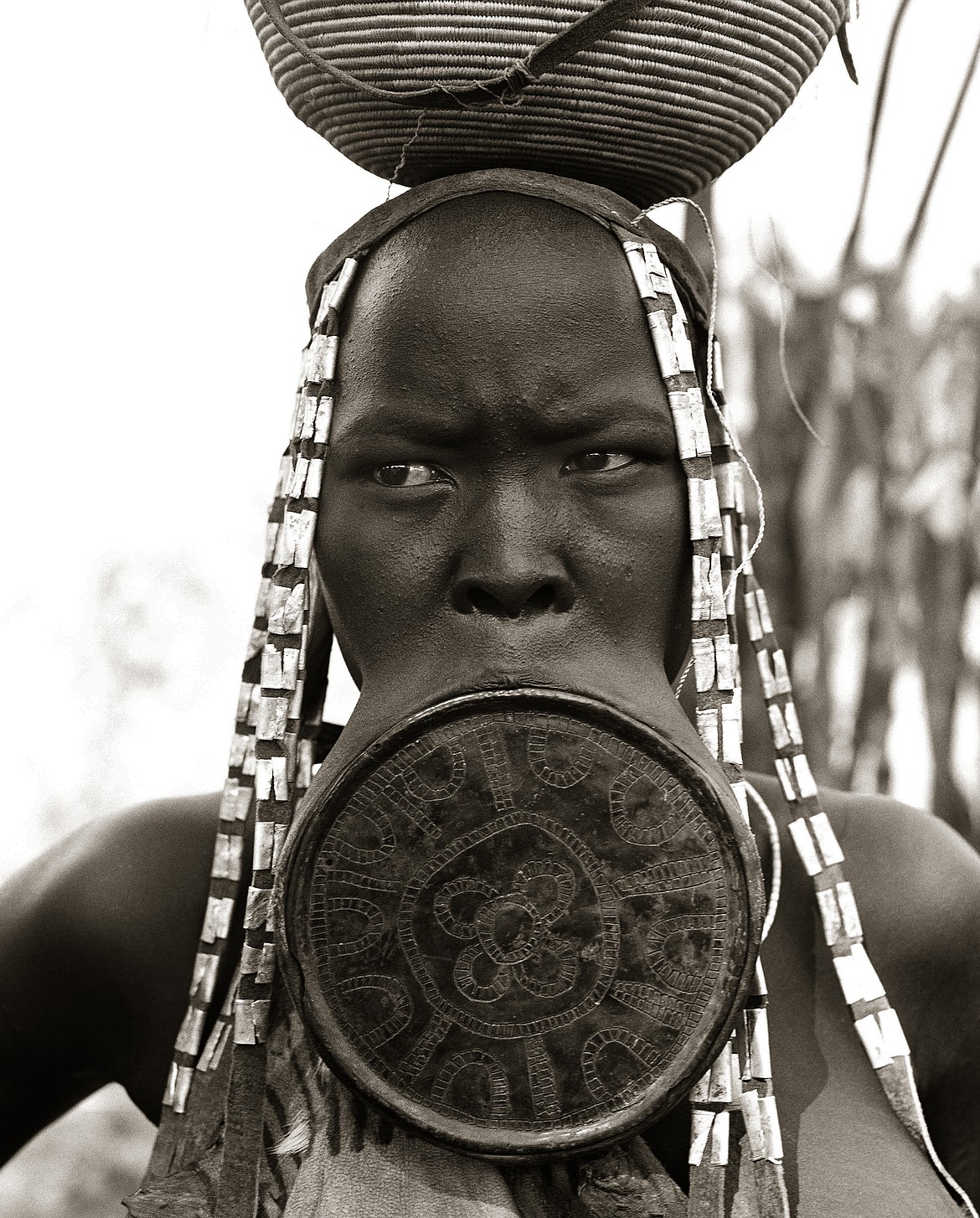 Portrait of a tribal woman in Mali, West Africa by Andrew Geiger. This image was published in Delta&#146;s Sky Magazine.