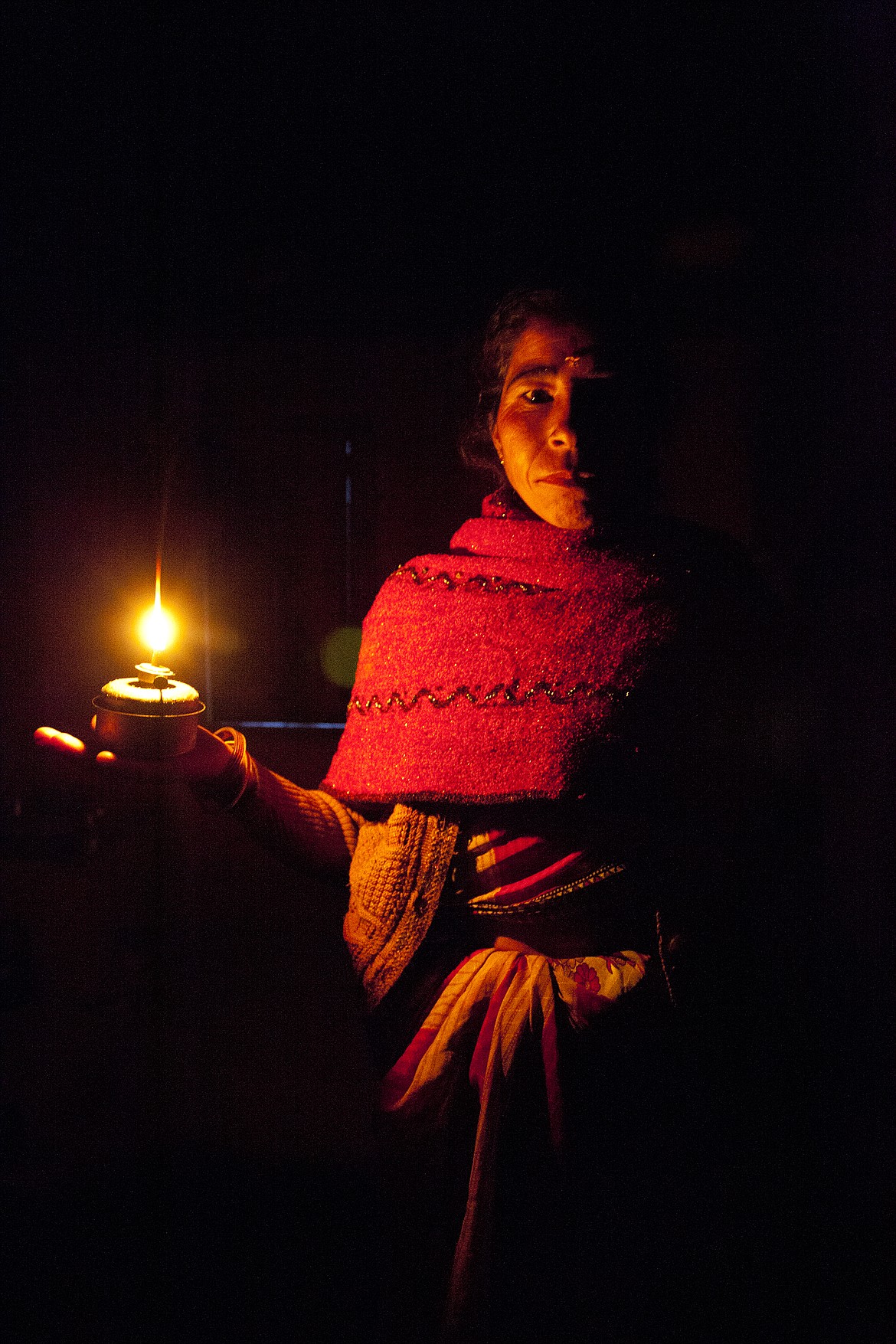 A local tribal woman in Himcahal Pradesh near the Nepal border  was photographed for Himalayan Outback Luxury Fishing Lodges.