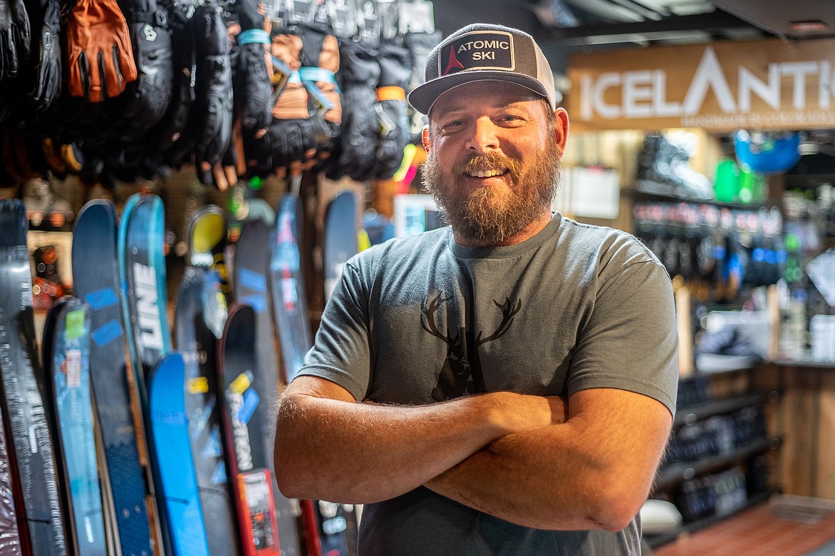 Ed Docter is celebrating 20 years of running the Tamarack Ski Shop, which sits adjacent to Montana Taphouse on Wisconsin Avenue. (Daniel McKay/Whitefish Pilot)