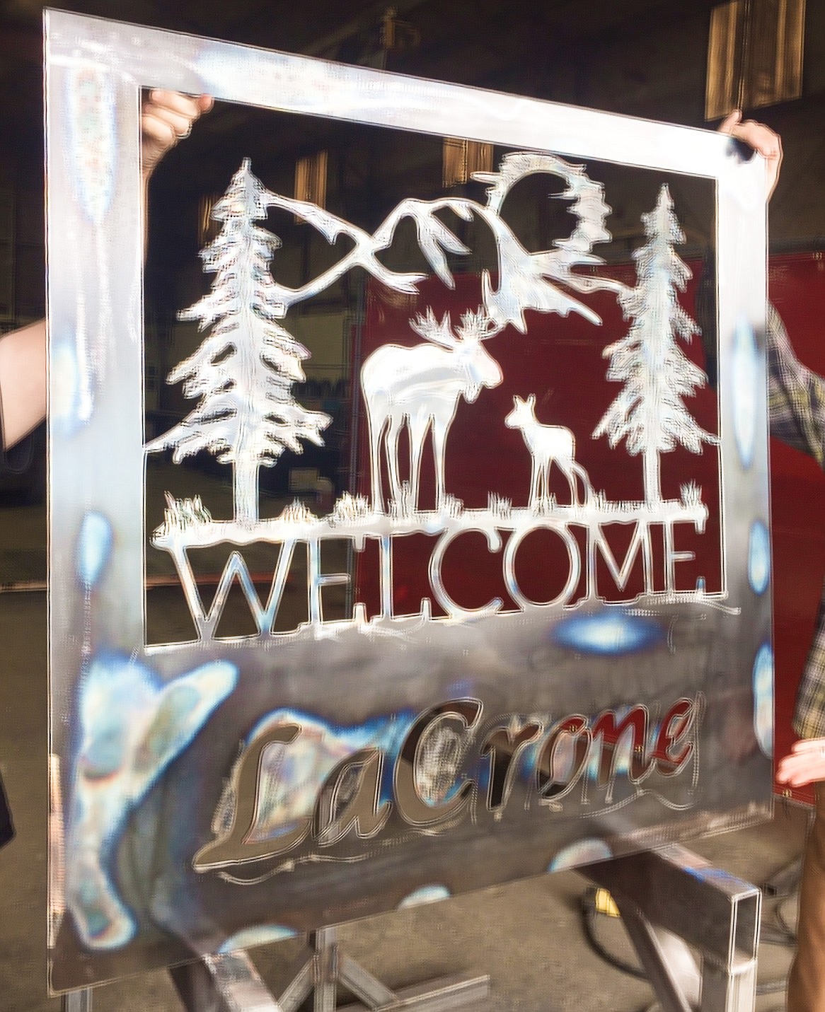 COURTESY PHOTO
An example of a custom sign fabricated by 9B Industrial Welding and Fabrication.