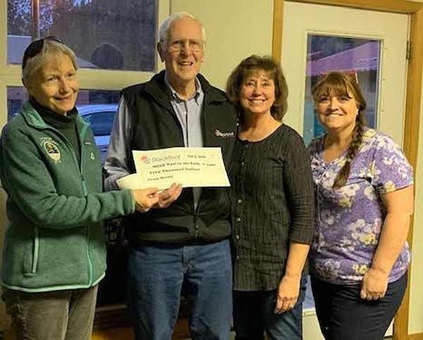 Successful fundraising has enabled a local group to hire a grant writer to help secure money for a new community pool in Superior. From left, are
Liz Gupton, Geoff Wilson (Blackfoot), Trish Donovan and Cheryl Crabb. (Courtesy photo)