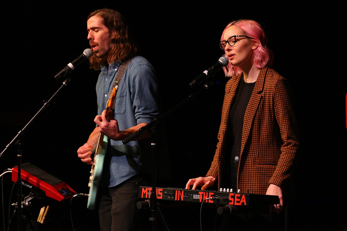 Phil and Angela Lamb collaborate to form the band Mtns in the Sea. The indie pop duo utilize live looping to create their music. (Photo Courtesy of Mark Michaelis/TEDx Coeur d'Alene)