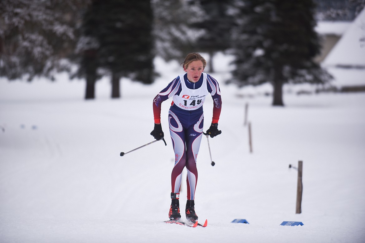 Ruedi Steiner cruises to a win in the 3K Classic during the Glacier Nordic Club&#146;s Glacier Glide &amp; Pursuit race on Sunday at Whitefish Lake Golf Club. (Daniel McKay/Whitefish Pilot)