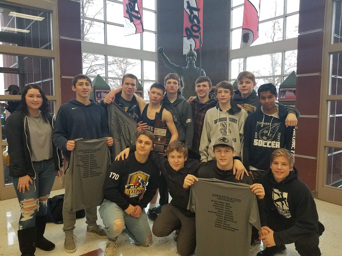 Courtesy photo 
The BFHS Wrestling Team at the River City Tournament.