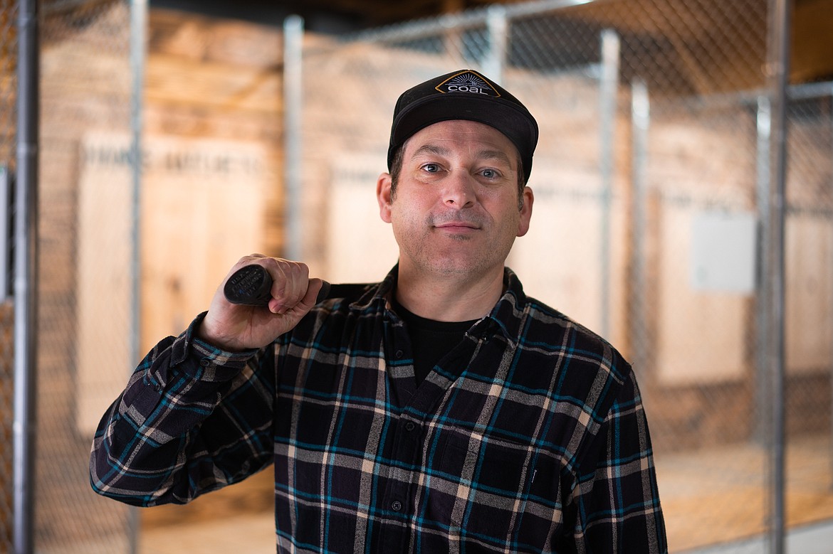 Jared D'Andrea recently opened Hank's Hatchets, an ax-throwing hangout on Highway 93 South. (Daniel McKay/Whitefish Pilot)