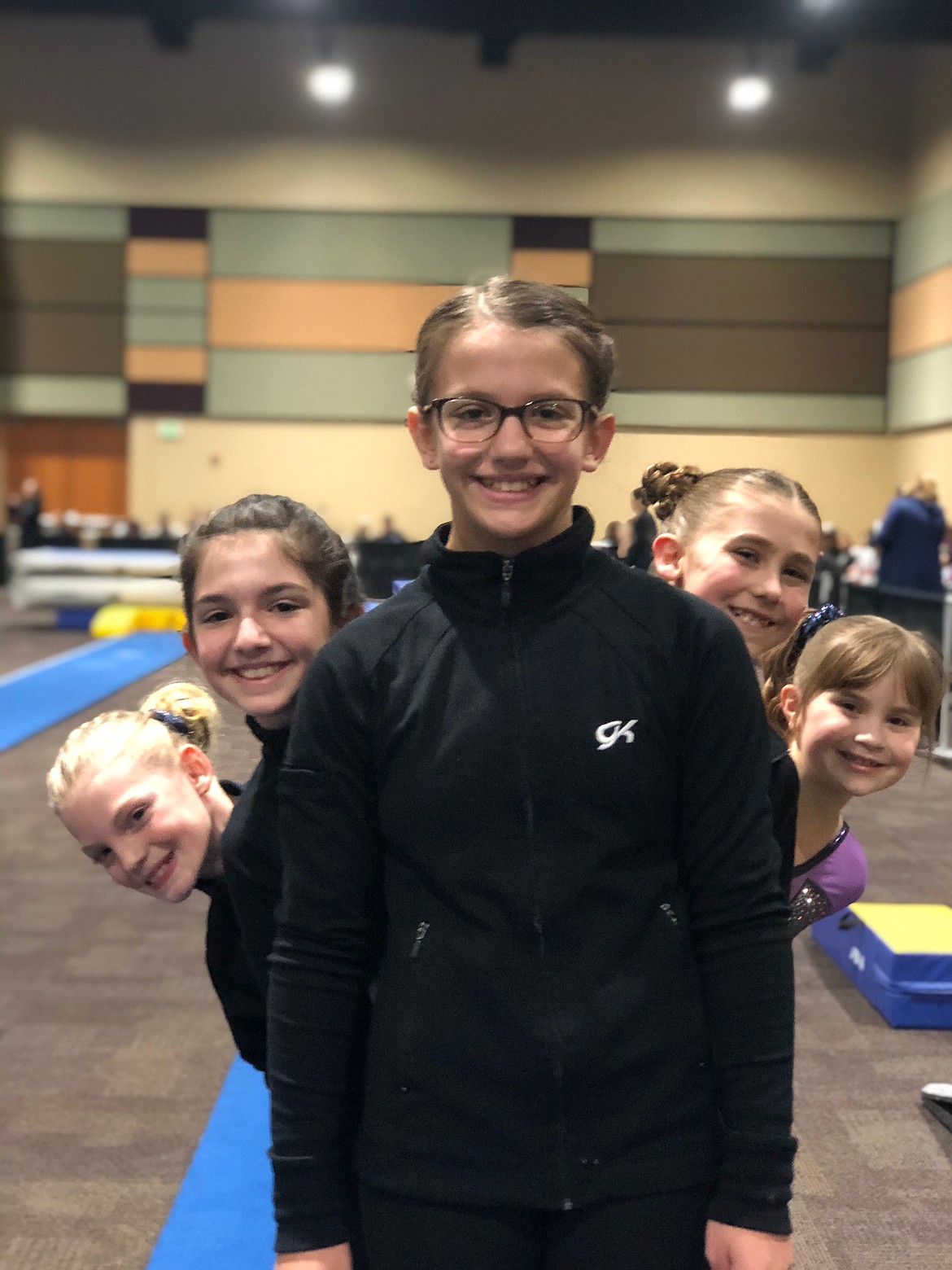 Courtesy photo
Avant Coeur Gymnastics Xcel Silvers at the Wine Country Classic in the Tri-Cities. In the front is Lola Barron; and back row from left, Adelynn Archer, Karsen Carter, River Kermelis and Audrey Slauson.