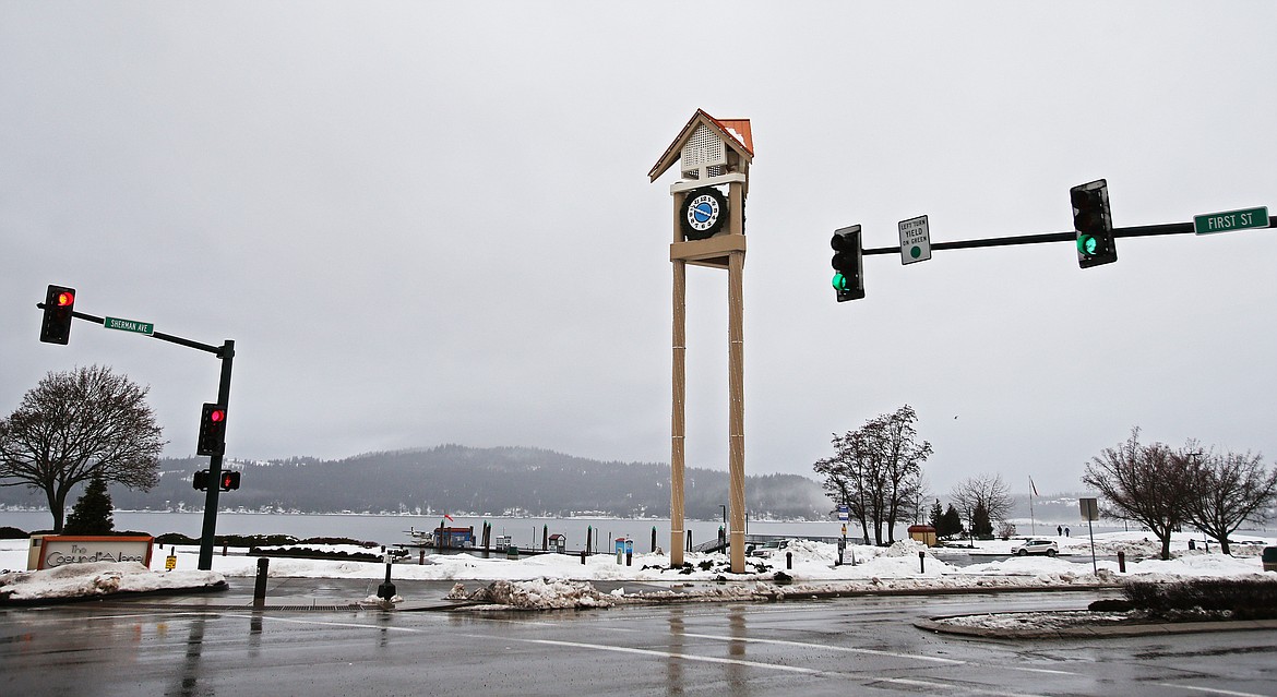 The days are getting lighter and lighter toward the end of the afternoons, with sunshine-ish skies brightening the clock tower on Sherman Avenue at 3:50 p.m. Dueling legislation in Boise could change when &#151; or if &#151; North Idaho will spring ahead and fall back an hour each year. 

(LOREN BENOIT/
Hagadone News Network)