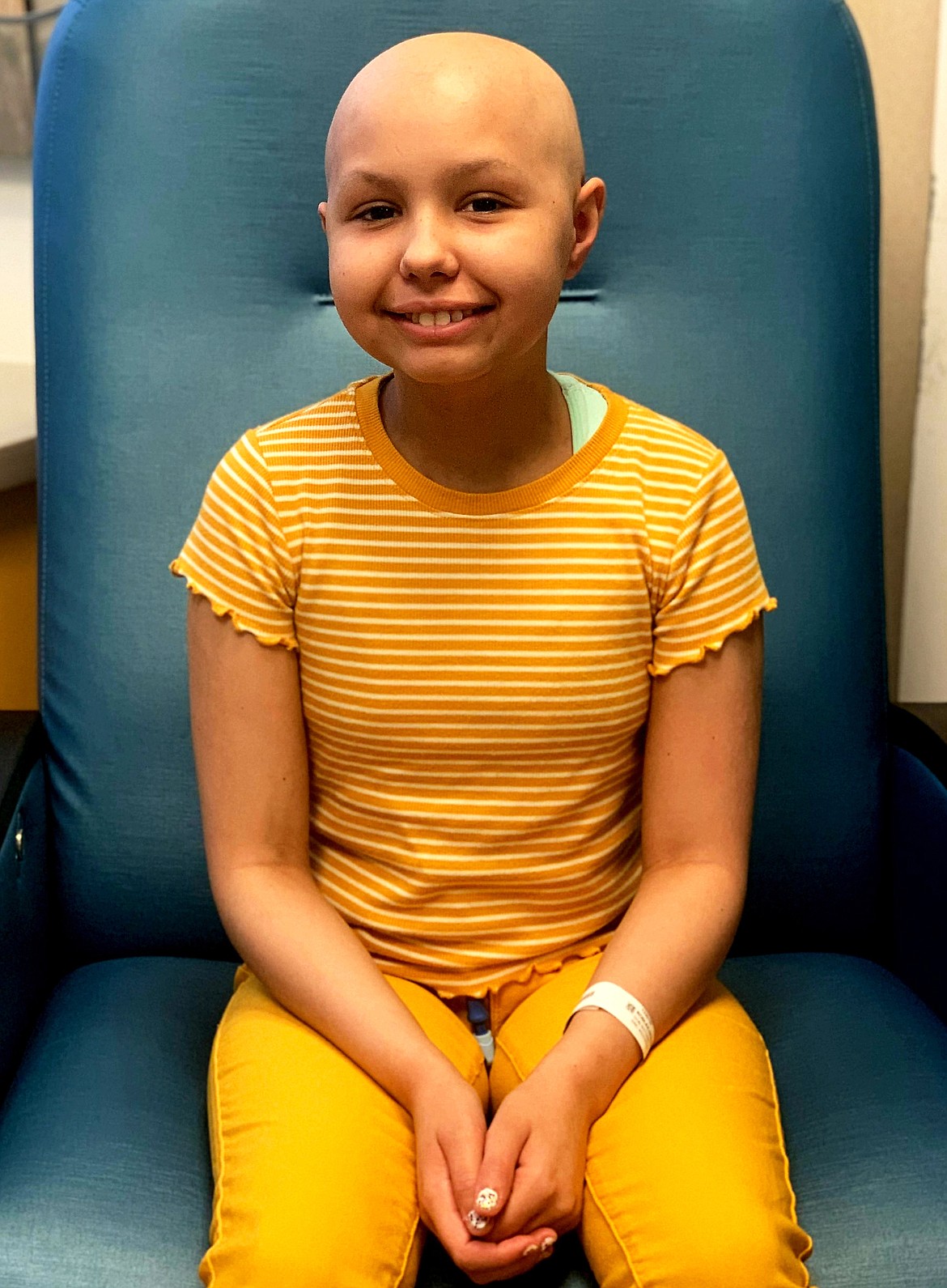 Two-time leukemia survivor Serina Robles, 12, has a never-ending smile, despite undergoing a bone-marrow transplant and being in the hospital for five months. She and her family are searching for a home as they head back to North Idaho on Thursday. (Courtesy photo)