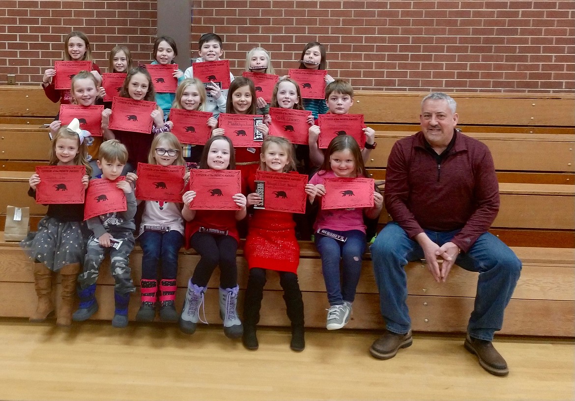 Pinehurst Elementary School December students of the month Shoshone