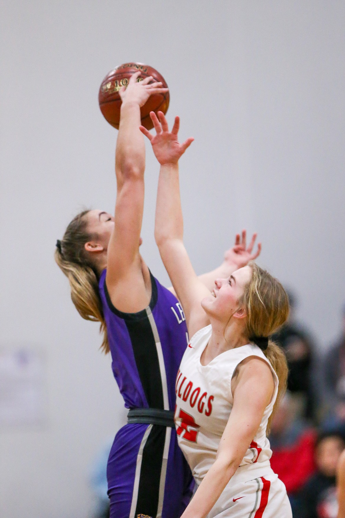 (Photo courtesy of JASON DUCHOW PHOTOGRAPHY)
Senior Brooklen Steiger goes up for the opening tipoff against Lewiston on Monday night.