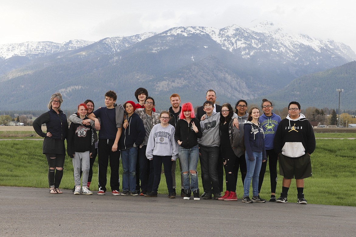 MAPS Lake County students and staff after wrapping up the final day of their 13-week after-school film class.