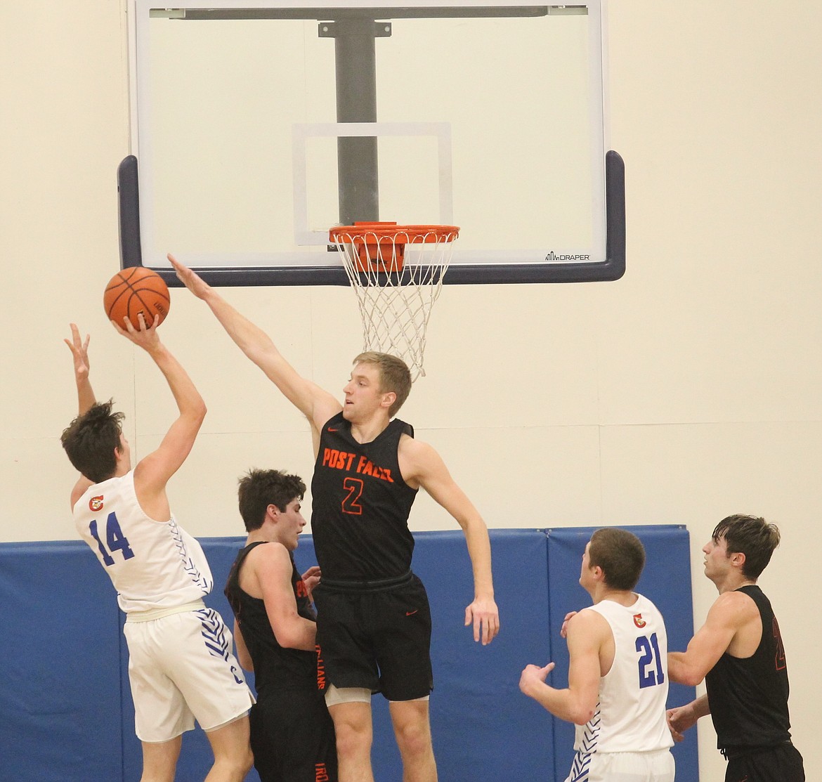 MARK NELKE/Press
&#147;I&#146;m still defensive minded,&#148; says Post Falls High senior Colby Gennett (2), here defending in a game at Coeur d&#146;Alene earlier this season. &#147;Offense comes and goes, but you can always be better at defense.&#148;