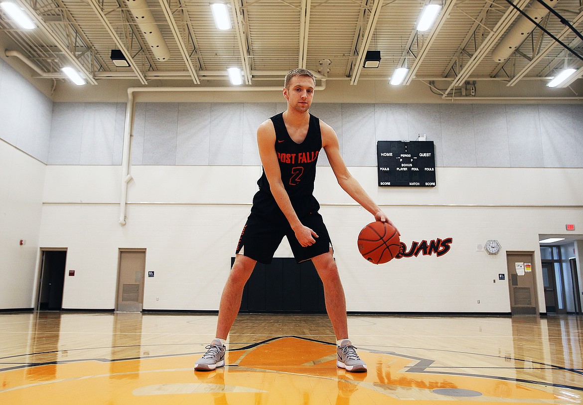 LOREN BENOIT/Press
Post Falls High standout Colby Gennett  is averaging 16.1 points, 6.8 rebounds, 3.7 assists and 3.9 steals per game this season.