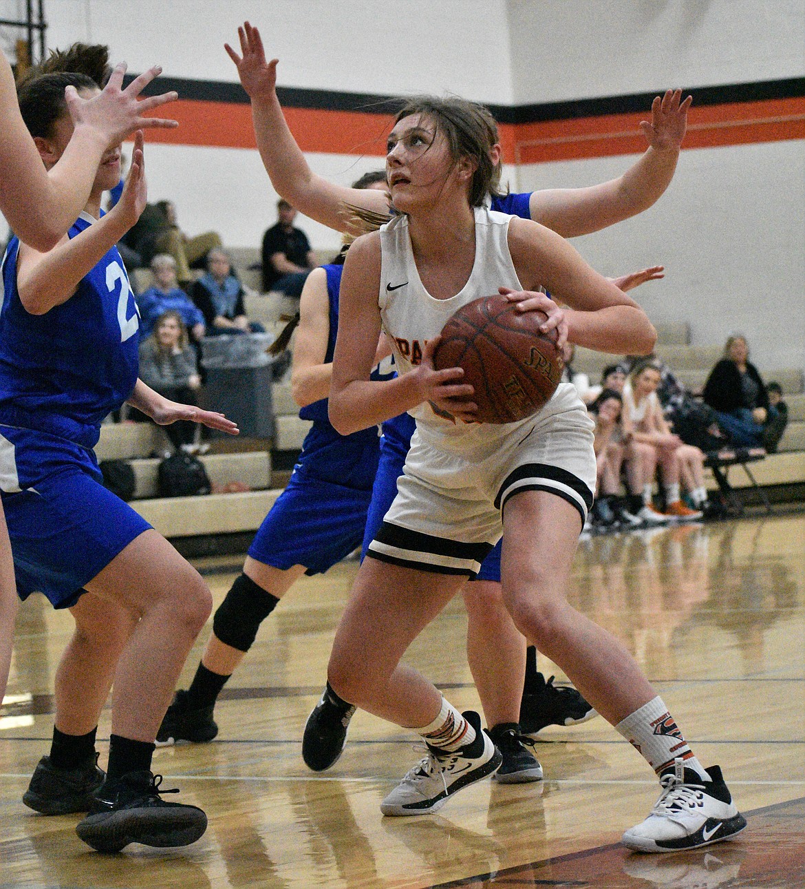 (Photo by DYLAN GREENE)
Senior Cassidy Prudek looks to put up a shot last Thursday against North Idaho Christian.