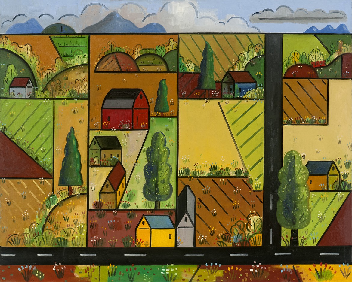 Fusion Summer Fields - oil on canvas, 48x60” — Artist Richard Thompson