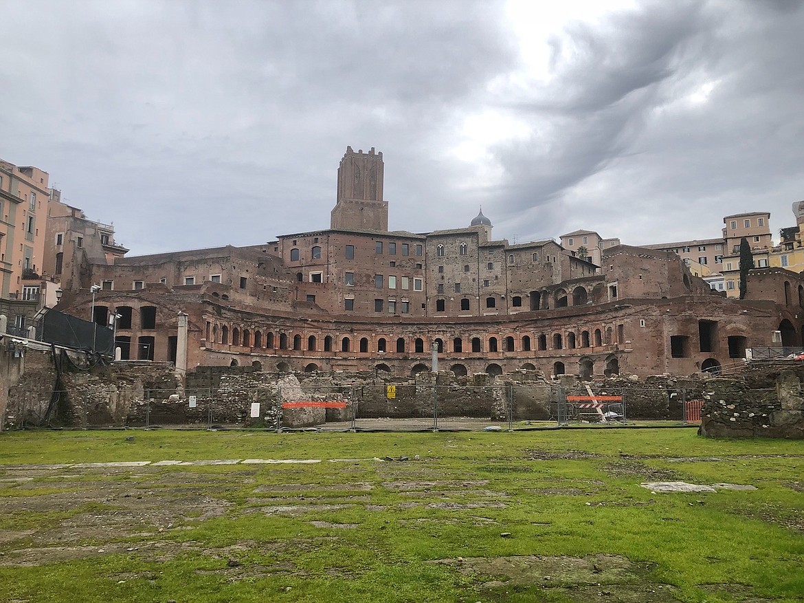 Trajan&#146;s marketplace in the Imperial Forum, a large complex of ruins near the Colosseum.