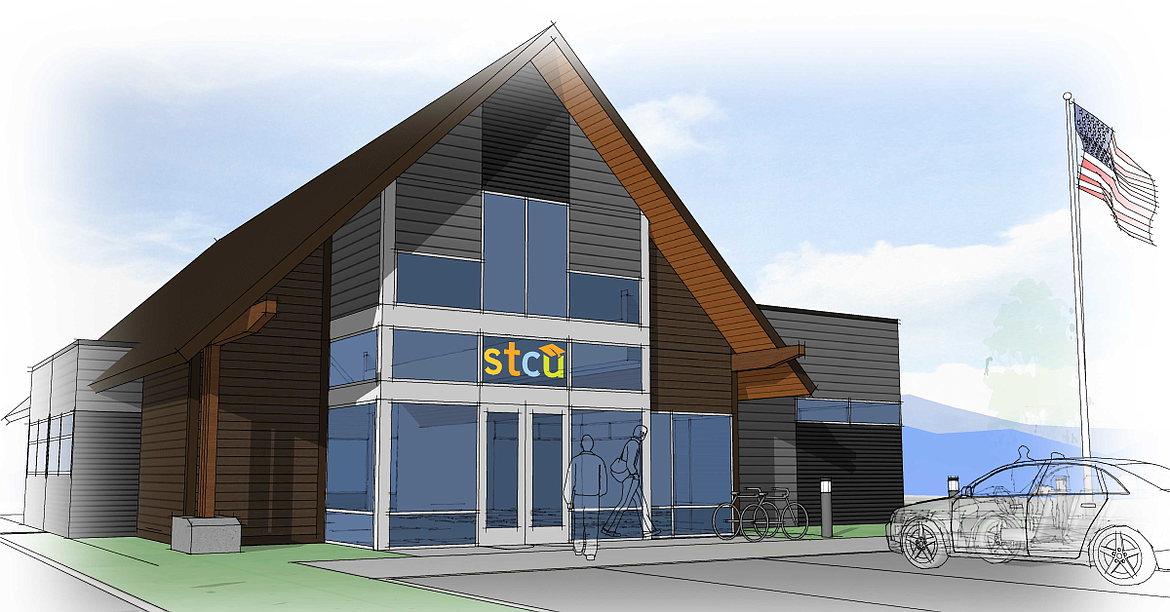 Courtesy photo
An artist's rendition of the new STCU branch in Rathdrum.