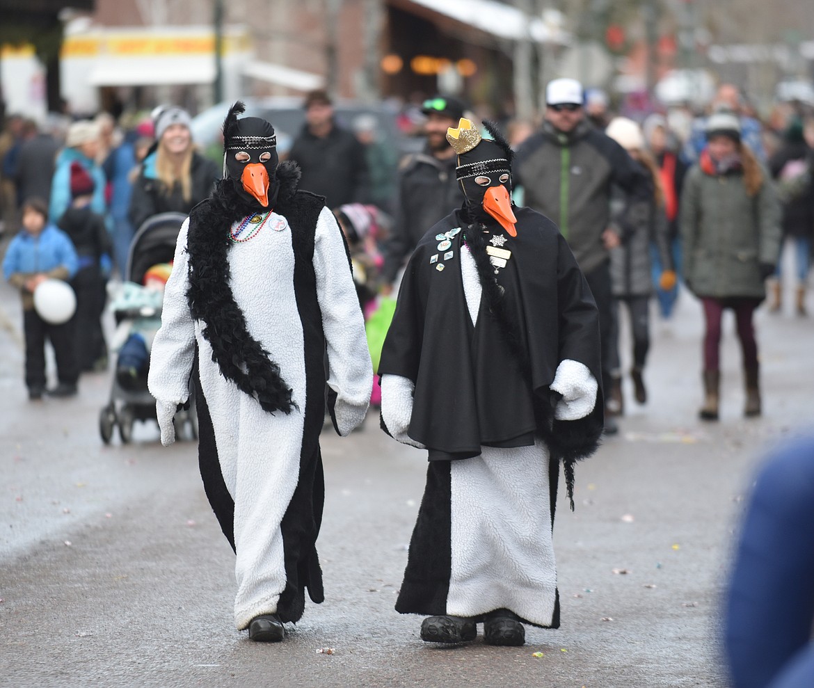 The Whitefish Winter Carnival Grand Parade made its way through downtown Saturday afternoon. The theme was The Roaring 2020s. (Heidi Desch/Whitefish Pilot)