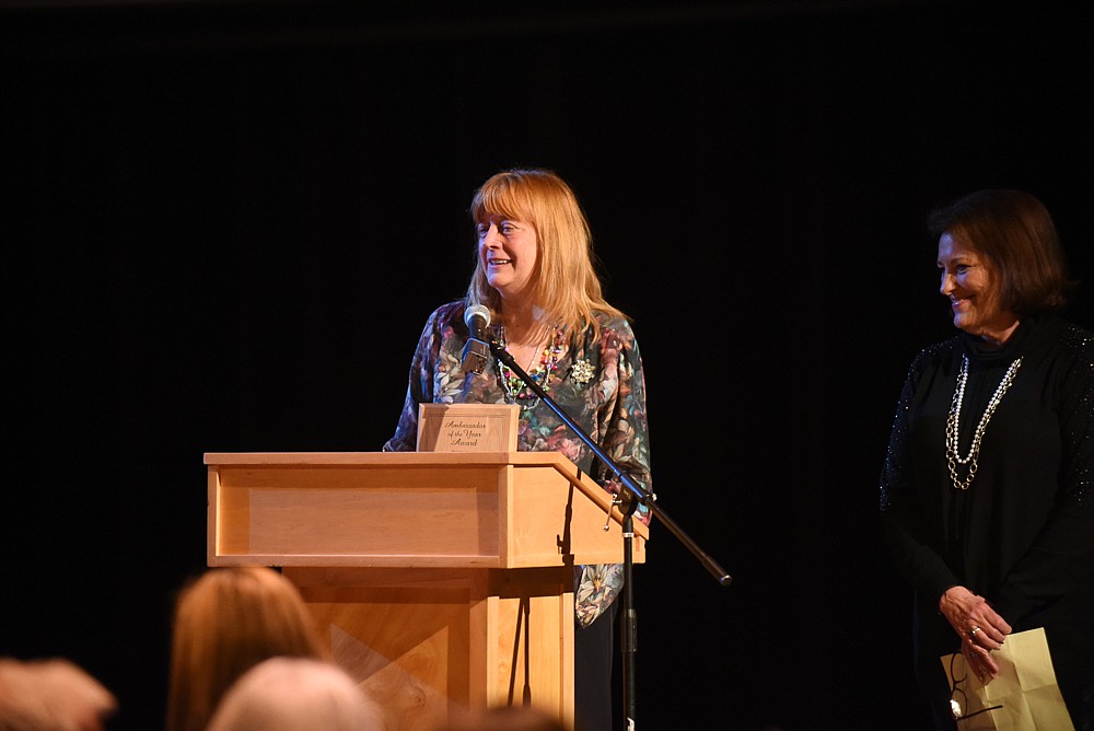 Constance See was awarded Ambassador of the Year at the Whitefish Chamber's annual awards banquet last Thursday. (Daniel McKay/Whitefish Pilot)