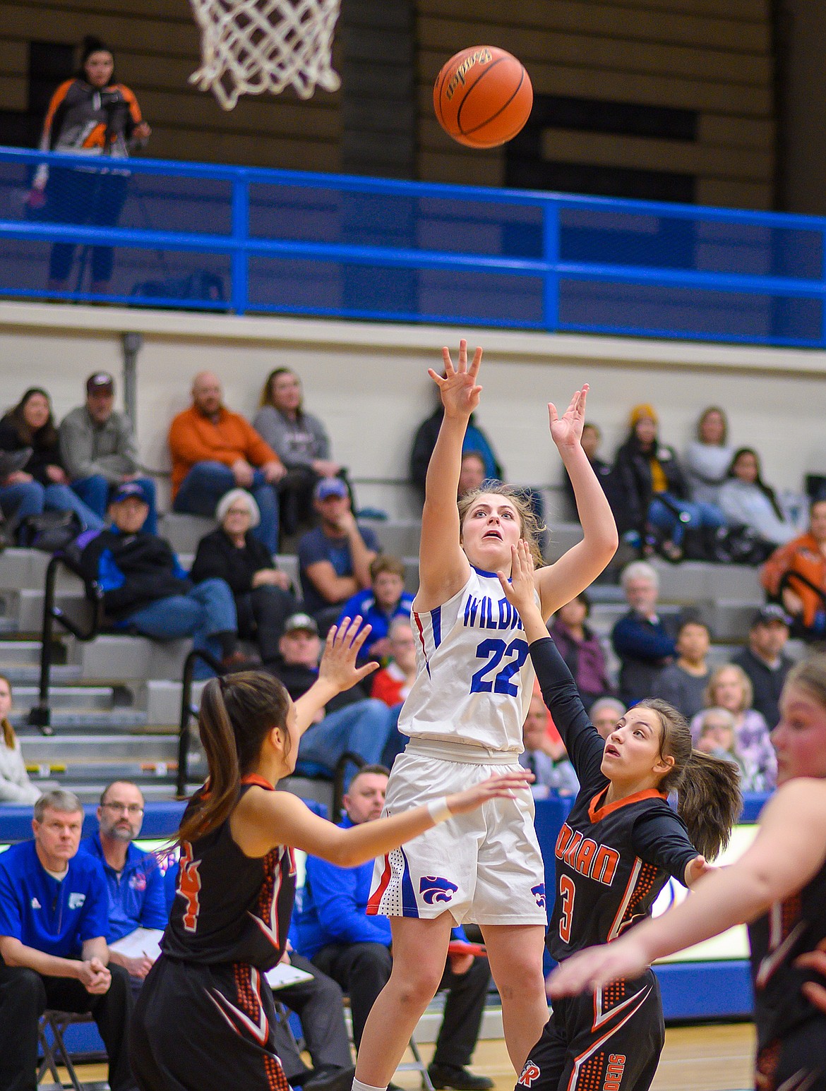 Hannah Schweikert with a jumper against Ronan last week.