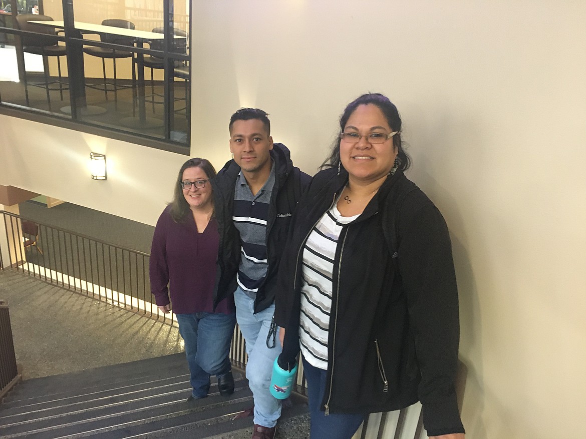 (BILL BULEY/Hagadone News Network)
North Idaho College students, from left, Joann Latimer, Emil Vang and Suzy Elmore are balancing family life, budgets and studies as they pursue degrees.